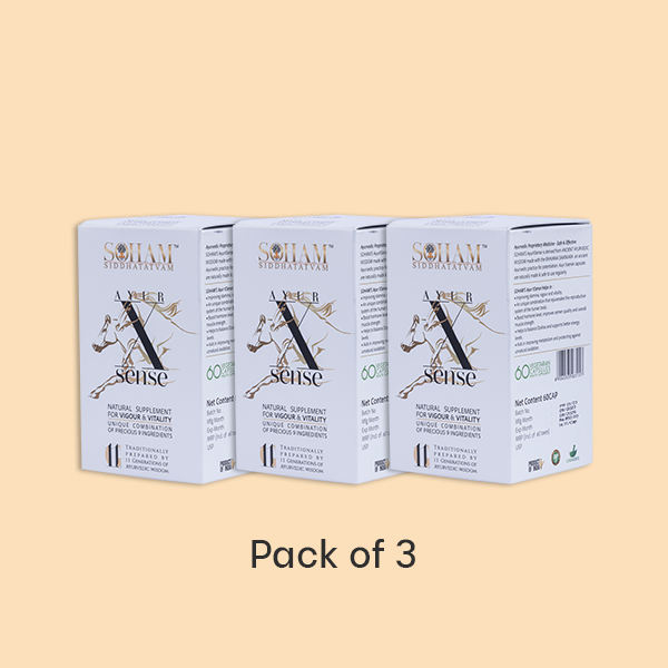 Soham Ayur Xsense for Vigour and Vitality Pack of 3